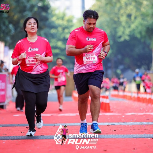Race photo from SMARTFREN RUN 2026