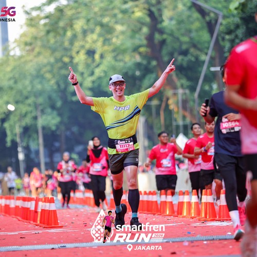 Race photo from SMARTFREN RUN 2026
