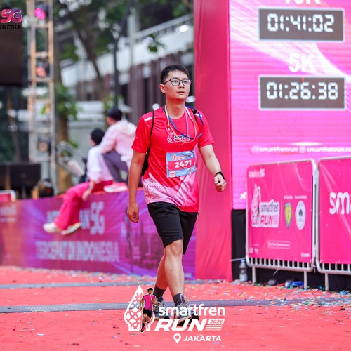 Race photo from SMARTFREN RUN 2026