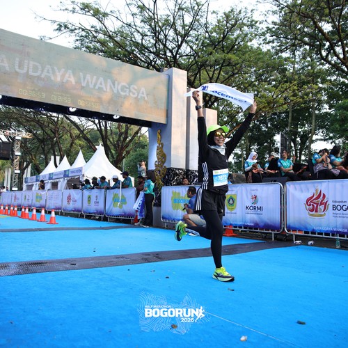 Race photo from BOGORUN 2026