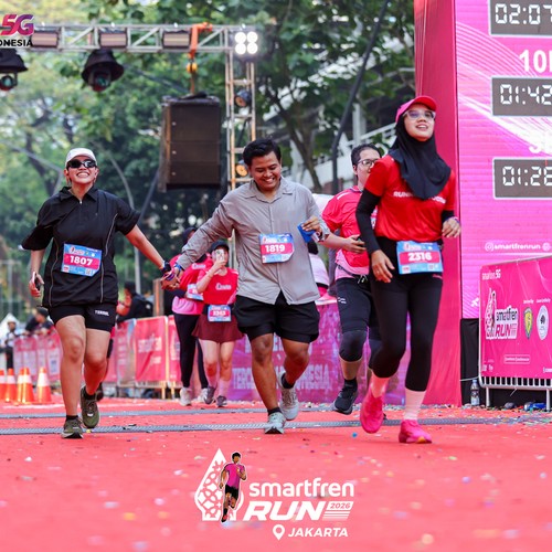Race photo from SMARTFREN RUN 2026