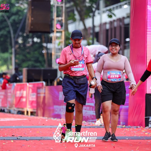 Race photo from SMARTFREN RUN 2026