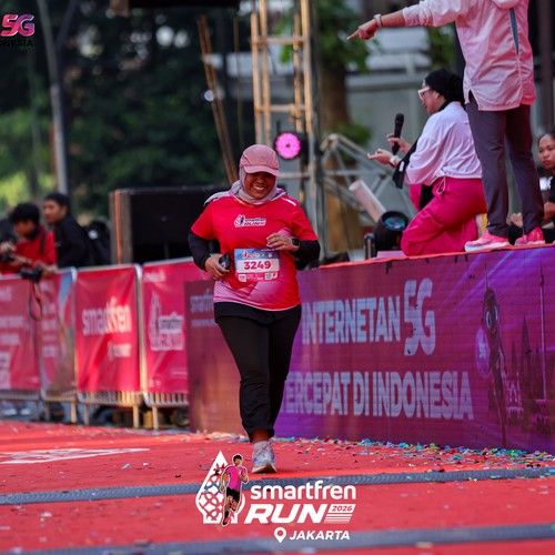 Race photo from SMARTFREN RUN 2026