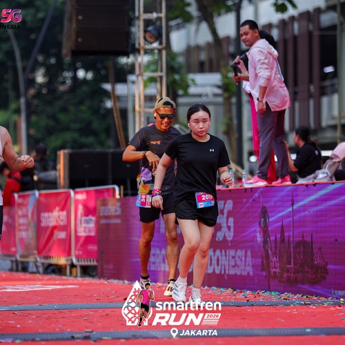 Race photo from SMARTFREN RUN 2026