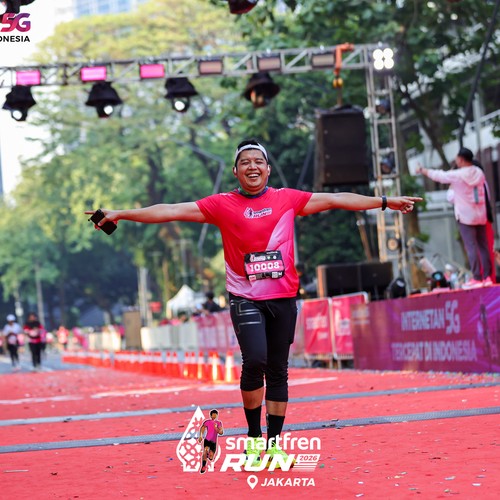 Race photo from SMARTFREN RUN 2026