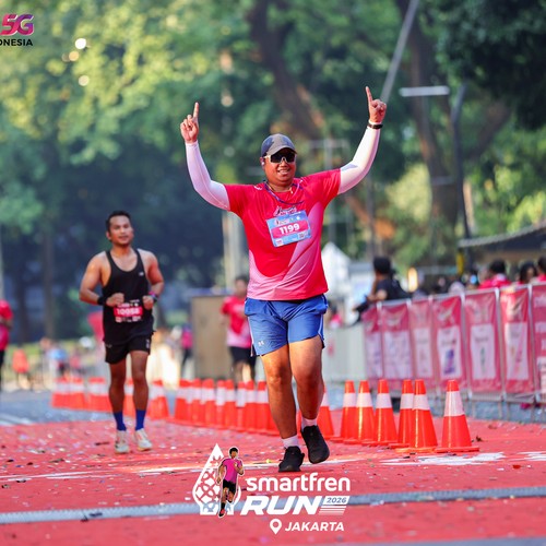 Race photo from SMARTFREN RUN 2026