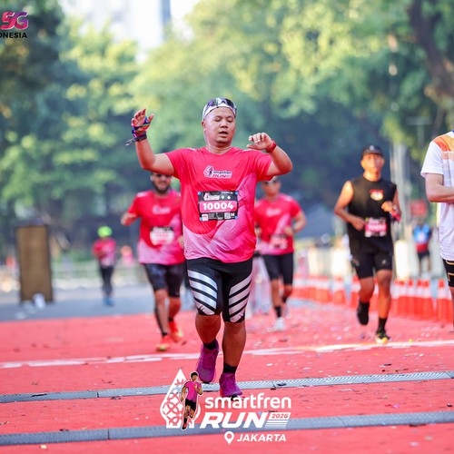 Race photo from SMARTFREN RUN 2026