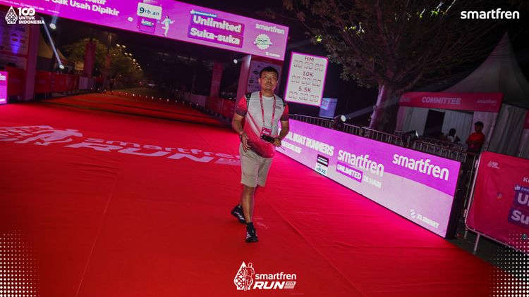 Race photo from Smartfren Run 2025 