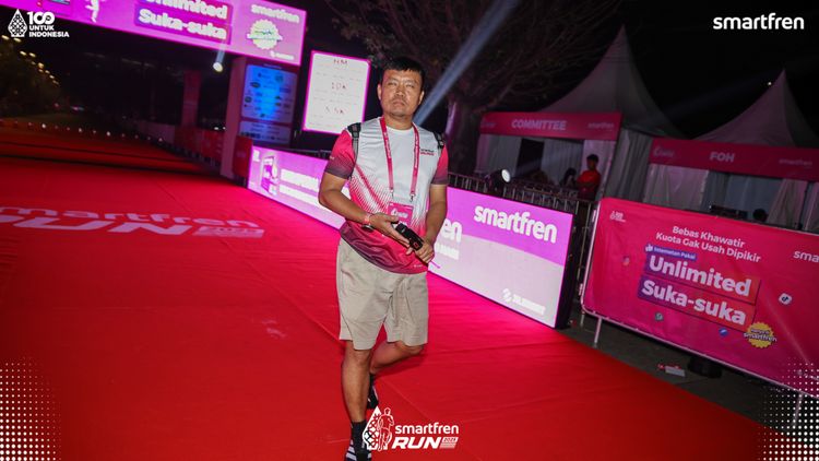 Race photo from Smartfren Run 2025 