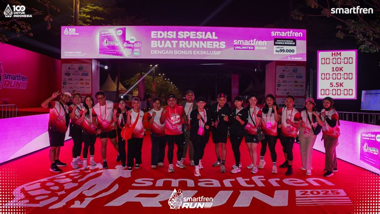 Race photo from Smartfren Run 2025 
