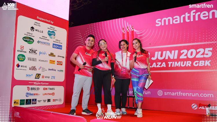Race photo from Smartfren Run 2025 