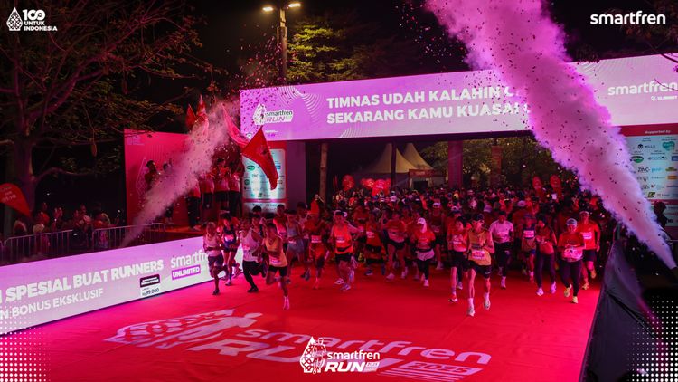 Race photo from Smartfren Run 2025 