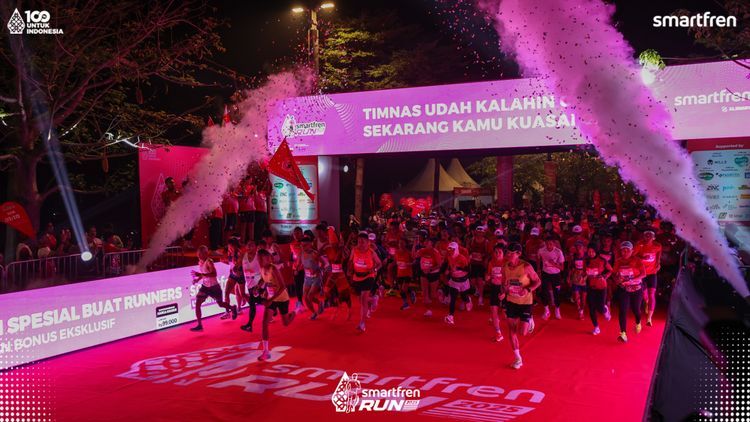 Race photo from Smartfren Run 2025 
