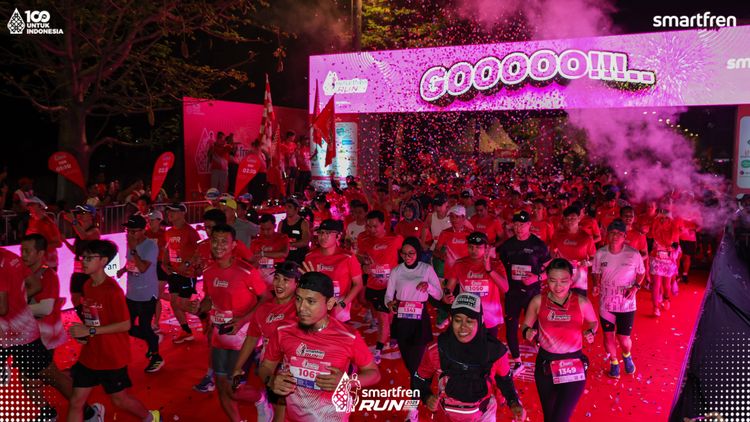 Race photo from Smartfren Run 2025 