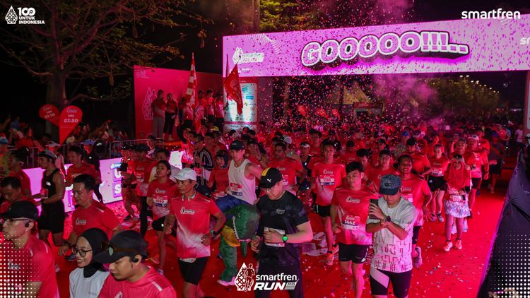 Race photo from Smartfren Run 2025 