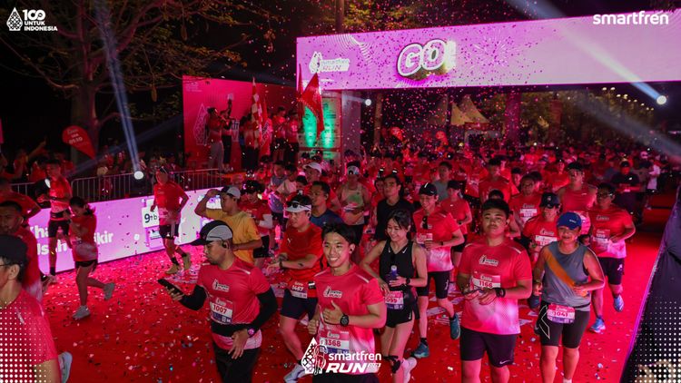 Race photo from Smartfren Run 2025 