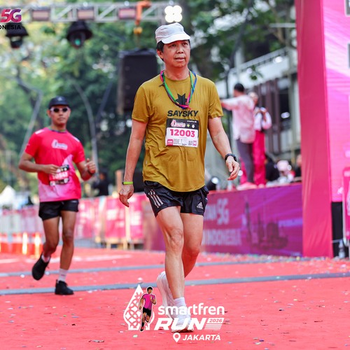 Race photo from SMARTFREN RUN 2026
