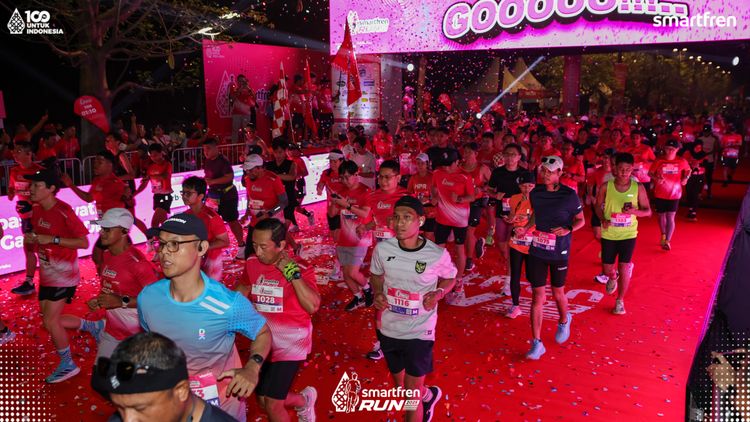 Race photo from Smartfren Run 2025 