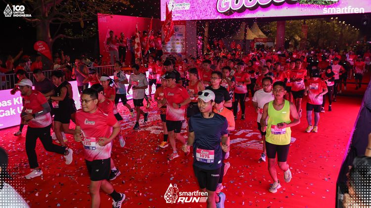 Race photo from Smartfren Run 2025 