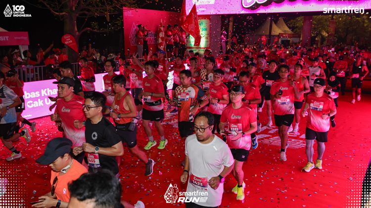 Race photo from Smartfren Run 2025 