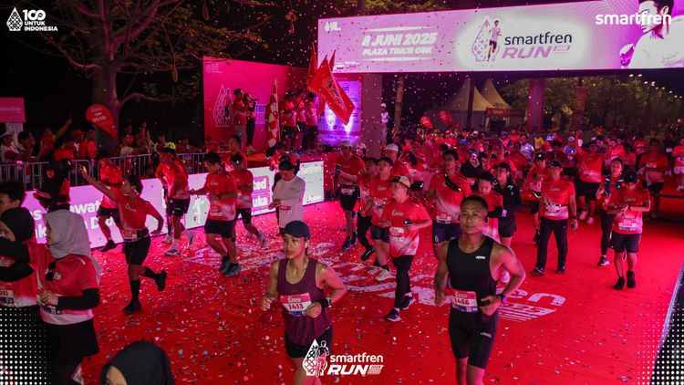 Race photo from Smartfren Run 2025 