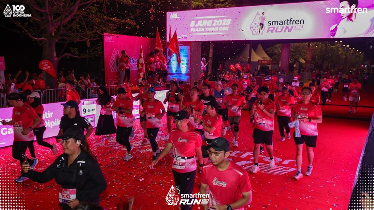 Race photo from Smartfren Run 2025 