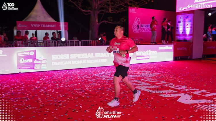 Race photo from Smartfren Run 2025 