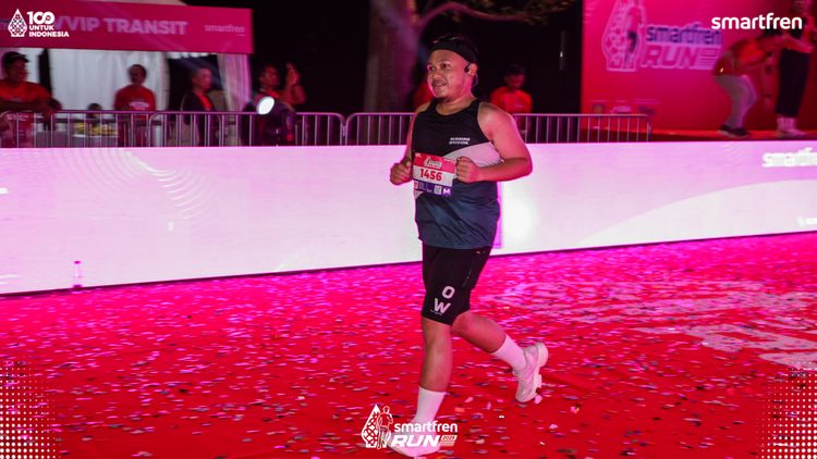 Race photo from Smartfren Run 2025 