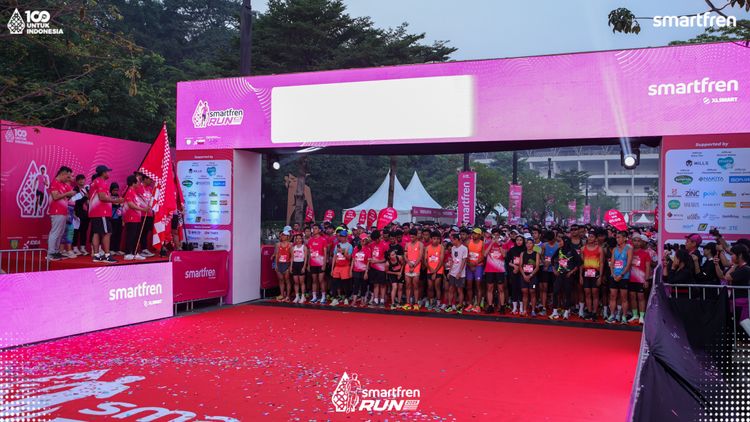 Race photo from Smartfren Run 2025 