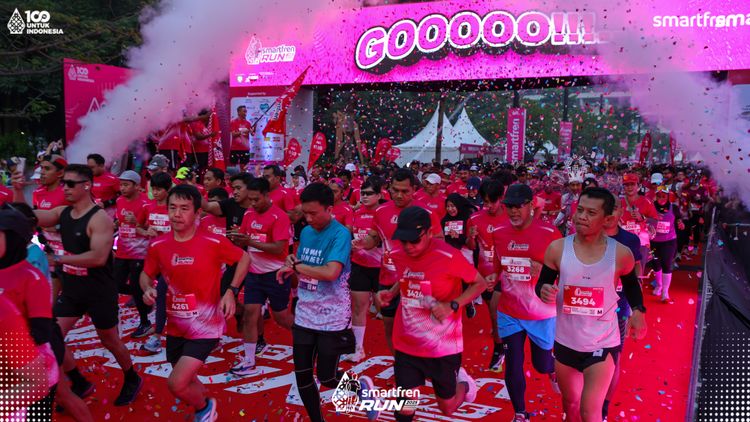 Race photo from Smartfren Run 2025 