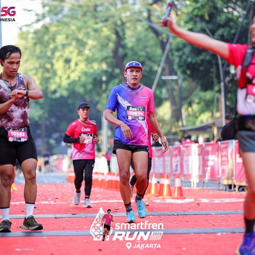 Race photo from SMARTFREN RUN 2026