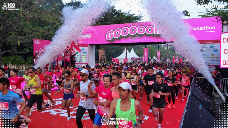 Race photo from Smartfren Run 2025 