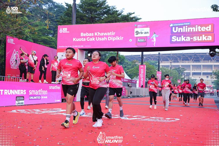 Race photo from Smartfren Run 2025 
