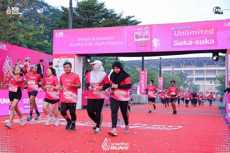 Race photo from Smartfren Run 2025 