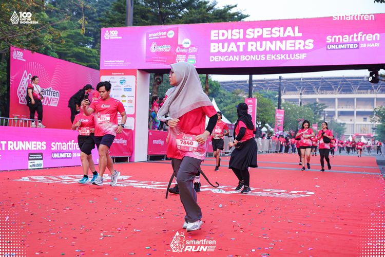 Race photo from Smartfren Run 2025 
