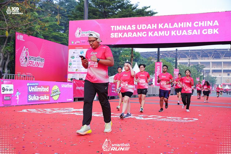 Race photo from Smartfren Run 2025 