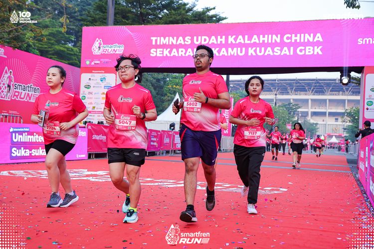 Race photo from Smartfren Run 2025 