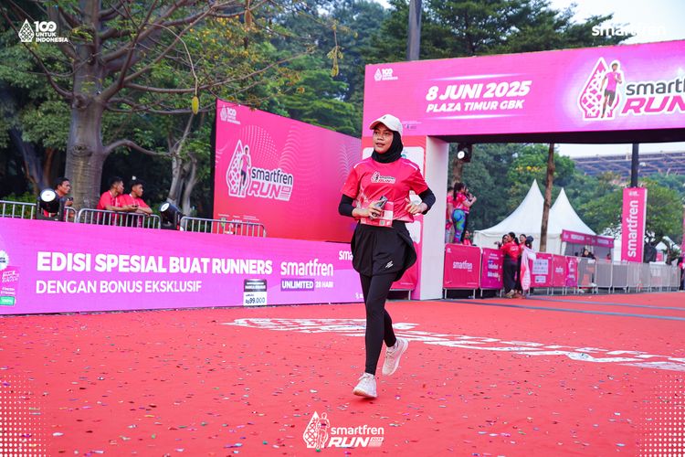 Race photo from Smartfren Run 2025 
