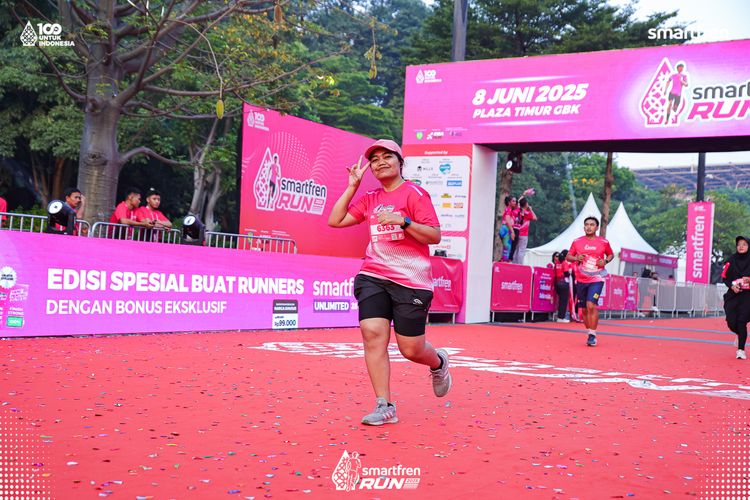 Race photo from Smartfren Run 2025 