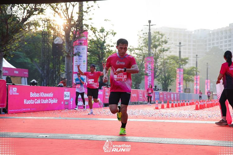 Race photo from Smartfren Run 2025 