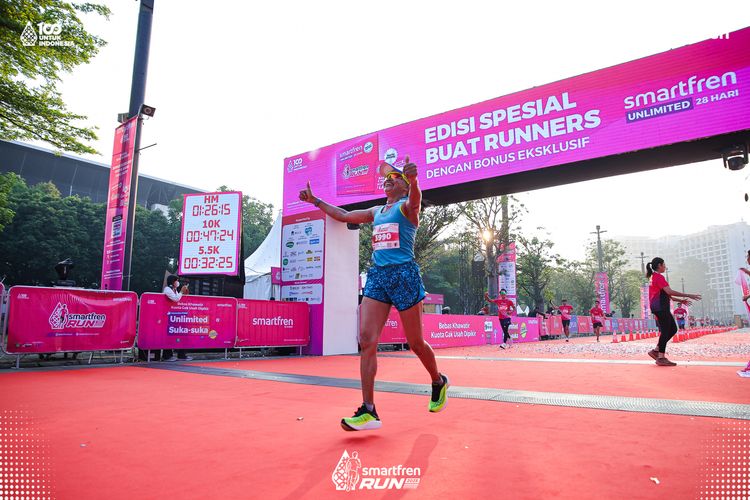 Race photo from Smartfren Run 2025 