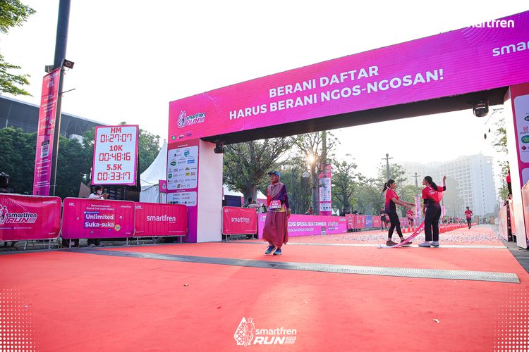 Race photo from Smartfren Run 2025 