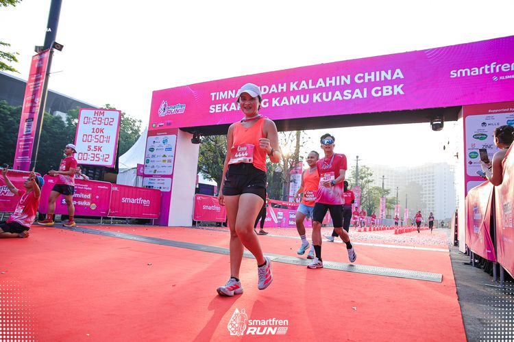 Race photo from Smartfren Run 2025 
