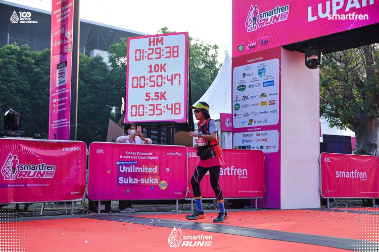 Race photo from Smartfren Run 2025 