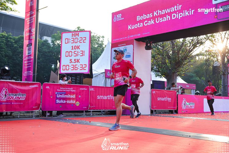 Race photo from Smartfren Run 2025 