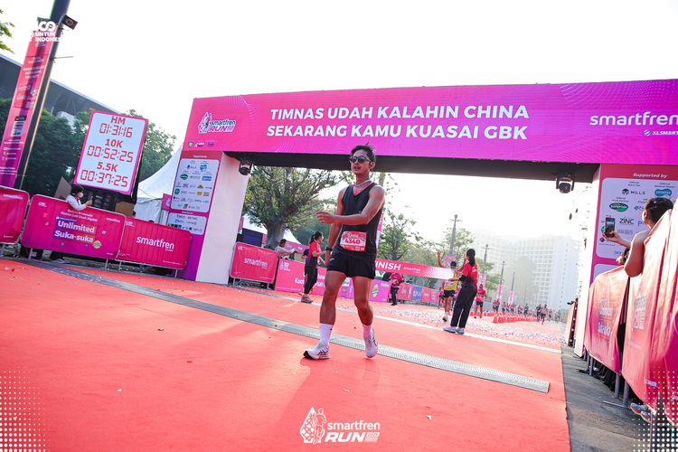 Race photo from Smartfren Run 2025 