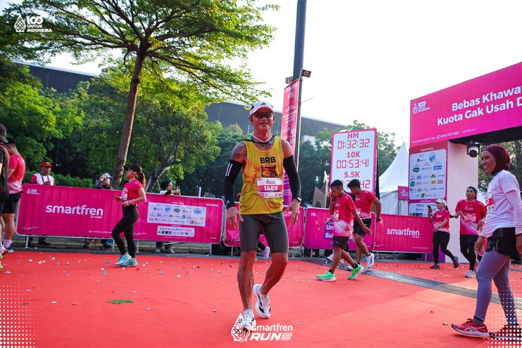 Race photo from Smartfren Run 2025 