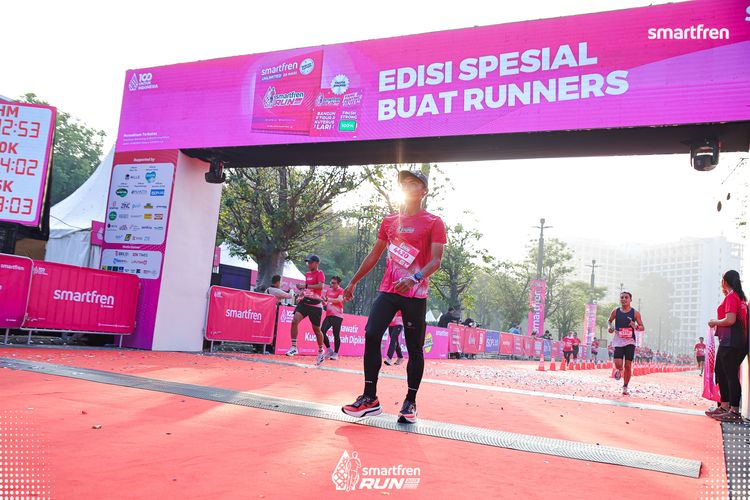 Race photo from Smartfren Run 2025 
