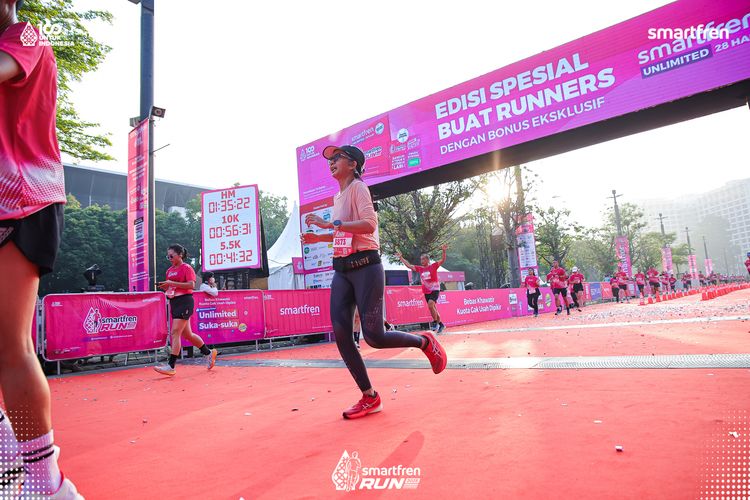 Race photo from Smartfren Run 2025 