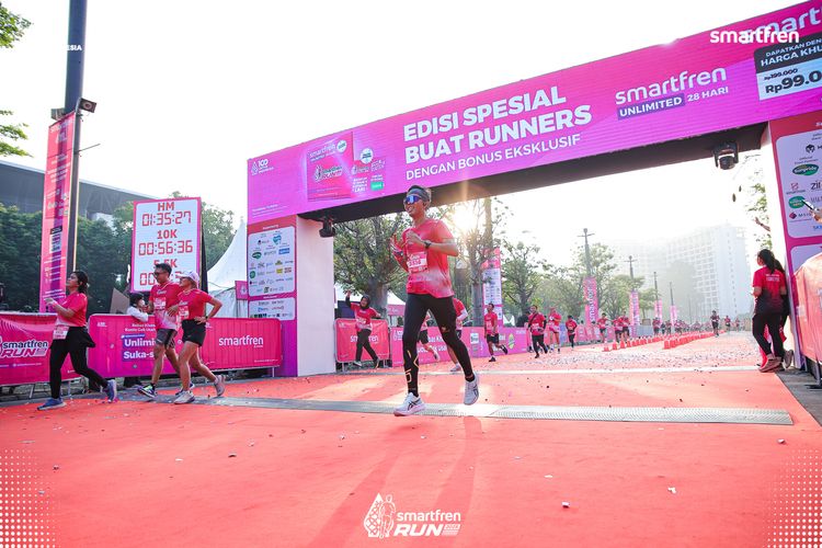 Race photo from Smartfren Run 2025 